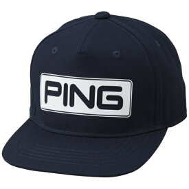 ピン｜PING 男女兼用 HW-U2608 キャンディーバーフラットビルキャップ ネイビー 38999 [ユニセックス /フリーサイズ：57〜59cm]【返品交換不可】