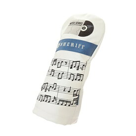 レゴリス シェリフ ミュージックシリーズ ヘッドカバー SMU-004HC ドライバー用 WHITE×TORQUOISE SHERIFF WHITE×TURQUOISE SMU-004HC