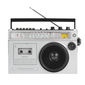 WINTECH｜ウィンテック 大型モノラルラジカセ シルバー SCT-MB300 [ワイドFM対応 /Bluetooth対応]