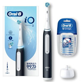 【まとめ買いで最大10％OFFクーポン(12/7まで）】 BRAUN｜ブラウン BRAUN　Oral-B　iO3シリーズ　電動歯ブラシ　IOG31A60BK-IDPI IOG31A60BK-IDPI [オーラルB /回転式 /AC100V-110V]【rb_makerD】