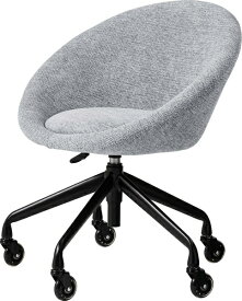 東谷｜AZUMAYA デスクチェア（W62×D63×H71~77×SH44~50cm） MYS-701LGY ライトグレー