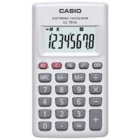 CASIO｜カシオ カード型電卓 LC-797A-N [8桁][LC797AN]