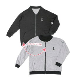 グッズマン｜Goodsman サウナクチュールブルゾン ブラックグレーLL ブラック・グレー QKF1019-BG13 [レディース /LL/バスト93〜101cm、身長154〜162cm、身丈65cm]