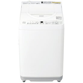 【エントリーで最大2万ポイント当たる｜2/25まで】 SHARP｜シャープ 縦型洗濯乾燥機 ホワイト系 ES-TX6K-W [洗濯6.5kg /乾燥3.5kg /上開き]
