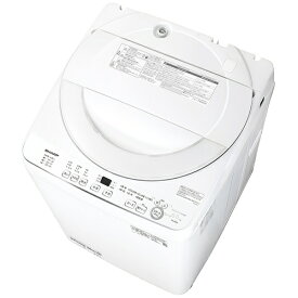 SHARP｜シャープ 全自動洗濯機 ホワイト系 ES-GE6K-W [洗濯6.0kg /乾燥機能無 /上開き]