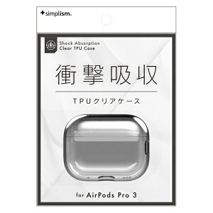 �g���j�e�B�bTrinity AirPods Pro3�Ή��N���ATPU�P�[�X �X���[�L�[�u���b�N TR-APP25-TC-CLBK
