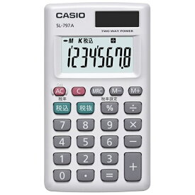 CASIO｜カシオ カード型電卓 SL-797A-N [8桁][SL797AN]
