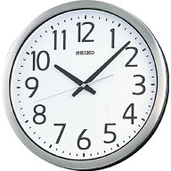 SEIKO｜セイコー 防湿・防塵型掛け時計 オフィスタイプ シルバー KH406S