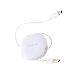 ELECOMbGR 莮 [dP[u USB-A to USB-C 90cm f[^]Ή RpNg[ zCg MPA-ACRL09WH