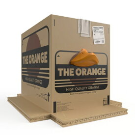 RUBBERROAD Tubbz コスプレダック BOX METAL GEAR SOLID （オレンジのダンボール箱）