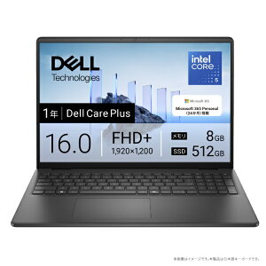 DELLbf m[gp\R Dell 16(DC16250) J[{ubN ND46-FWM3BC [16.0^ /Windows11 Home /intel Core 5 /F8GB /SSDF512GB /Microsoft 365 Personal /2025NH~f]