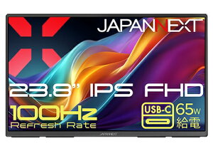 JAPANNEXT JAPANNEXT 23.8C` IPStHD^oCj^[ JN-MD-IPS238F-C6 USB-C(ő65Wd) HDMI sRGB:100% DCI-P3:91% HDR dA_v^[(120W)t tFgP[X LbNX^h y2N