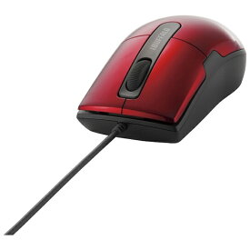 BUFFALO｜バッファロー マウス レッド BSMBU26SSRD [BlueLED /有線 /3ボタン /USB ]