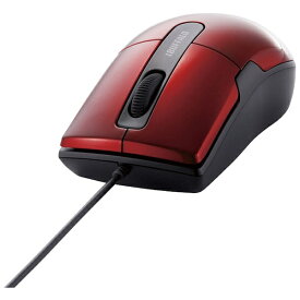 BUFFALO｜バッファロー マウス レッド BSMBU26SMRD [BlueLED /有線 /3ボタン /USB ]