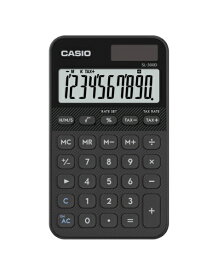 CASIO｜カシオ デザイン電卓 ブラック SL-300D-BK-N [10桁]
