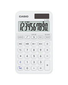 CASIO｜カシオ デザイン電卓 ホワイト SL-300D-WE-N [10桁]