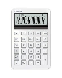 CASIO｜カシオ デザイン電卓 ホワイト MS-M200-WE-N [12桁]
