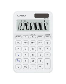 CASIO｜カシオ デザイン電卓 ホワイト MW-C20D-WE-N [12桁]