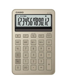 CASIO｜カシオ デザイン電卓 ゴールド MS-M200-GD-N [12桁]