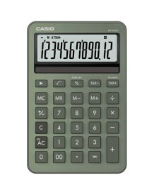 CASIO｜カシオ デザイン電卓 グリーン MS-M200-GN-N [12桁]