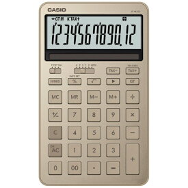 CASIO｜カシオ デザイン電卓 ゴールド JF-M200-GD-N [12桁]