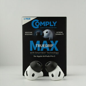 �R���v���C�bCOMPLY Air Pods Pro 3�p�C���[�s�[�X M 1�y�A �u���b�N APPRO3-MAX-M-1P-BLK