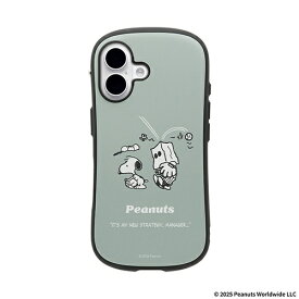 HAMEE｜ハミィ [iPhone 16専用]PEANUTS/ピーナッツ iFace First Class MagSynqケース くすみグリーン/野球 41-186729