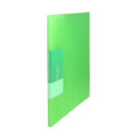 ビュートン スリムクリヤーブック A4 10ポケット グリーン FCB-A4-10CLG
