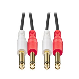 オーディオテクニカ｜audio-technica 1.5m φ6.3mmモノラル標準×2-φ6.3mmモノラル標準×2 AT-MI74/1.5 [1.5m]