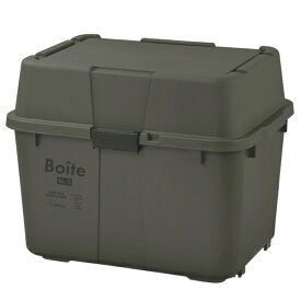 グリーンパル｜GREENPAL ベランダコンテナ 70L キャスター付き 大容量 Boiteガレージ カーキ MA-4013【キャンセル・返品不可】