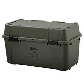グリーンパル｜GREENPAL ベランダコンテナ 105L キャスター付き 大容量 Boiteガレージ カーキ MA-4016【キャンセル・返品不可】