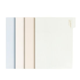 Deli｜デリ A4クリアファイル nusign(ニューサイン) マチ付4色セット DLI-NRC541AS4S