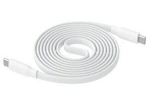 BELKIN�b�x���L�� BoostCharge Pro USB-C to USB-C �ґg�P�[�u�� �t���b�g 240W 1m �z���C�g CAB027qc1MWH