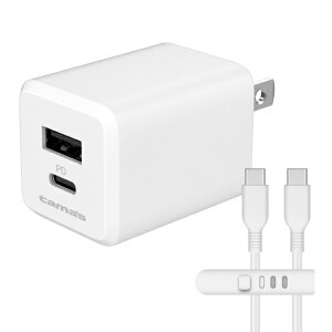 �����d�q�H�ƁbTama Electric PD30W �R���Z���g�`���[�W���[C+A CtoC�P�[�u�� �z���C�g TAP157UCCC10W