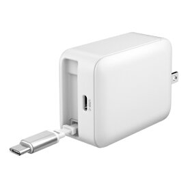 【エントリーで最大2万ポイント当たる｜4/23まで】 多摩電子工業｜Tama Electric PD65W 巻取式コンセントチャージャー ホワイト TAP165CW [USB Power Delivery対応 /1ポート]