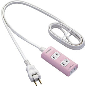 Panasonic｜パナソニック 電源タップ ザ・タップQ ピンク WHA2413NP [1.0m /3個口 /スイッチ無][WHA2413NP] panasonic