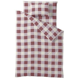 生毛工房｜UMO KOBO 【ボックスシーツ】チェックプリント ダブルサイズ(綿100%/140×200×30cm/ピンク)[UMK33BDPK]