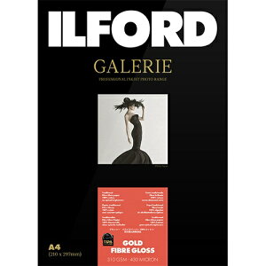 �y�G���g���[�ōő�S�z�|�C���g�Ҍ��b6/11�܂Łz ILFORD�b�C���t�H�[�h �M�������[�v���X�e�[�W �S�[���h�t�@�C�o�[�O���X 310g/m2 �iA4�T�C�Y�E25���j�@GALERIE Gold Fibre Gloss�@422365[422365�M������