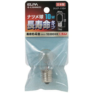 �����d��bASAHI ELECTRIC ELPA �i�c���� E17 ����d��10W ������ �N���A