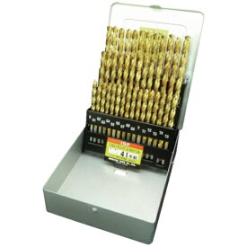 イシハシ精工｜ISS ISF TINコーティング コバルト正宗ドリル 41本組セット（スチールケース入） 【メーカー直送・代金引換不可・時間指定・返品不可】