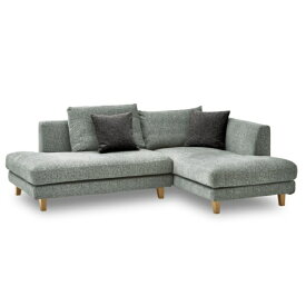 関家具｜SEKI FURNITURE 左カウチソファ　レイモンズ　本体ライトグレー　角型ナチュラル色木脚 ライトグレー 323498