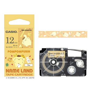 CASIO�b�J�V�I ���x�����C�^�[NAME LAND�p�e�[�v �@�T�����I�L�����N�^�[�e�[�v �|���|���v���� XR-12SAPN1 [������ /12mm��]