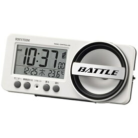 RHYTHM｜リズム コンパクトでも大音量 フィットウェーブバトル241 RHYTHM 白 8RZ241SR03 [デジタル /電波自動受信機能有]