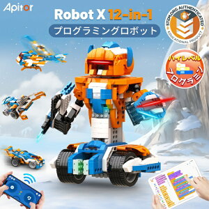 APITOR�b�A�s�^�[ Apitor Robot X 12 in 1 �q�ǂ������㋉ ���{�b�g�L�b�g APITOR APR05