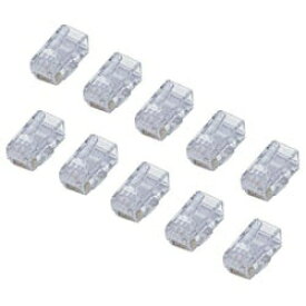 ELECOM｜エレコム CAT6用RJコネクタ（10個セット）　LD-6RJ45T10