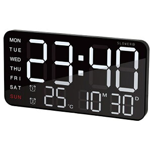TRI LED CLOCK SLOWER CIELO WHITE/BLACK WHITE�^BLACK SLW366