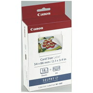 CANON｜キヤノン KC-18IF カラーインク／フルサイズラベルセット（カードサイズ全面シール・18枚分）[KC1…
