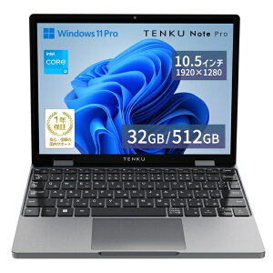 �y2025�N12���z TENKU�b�V�� �m�[�g�p�\�R�� TENKU Note Pro WT/J3325 [10.5�^ /Windows11 Pro /intel Core i3 /�������F32GB /SSD�F512GB /2025�N12�����f��]