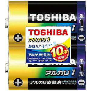 ���ŁbTOSHIBA �y2�Z�b�g�z�P1�d�r �A���J��1 LR20AN 2KP [2�{ /�A���J��]�i�v4�{���j
