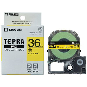 �L���O�W���bKING JIM �J���[���x��(�p�X�e��) �e�[�v TEPRA(�e�v��) PRO�V���[�Y �� SC36Y [������ /36mm��]